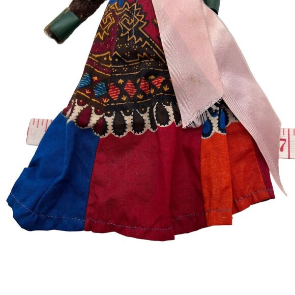 Vintage Rope Doll Caribbean Souvenir World Costume Barbados Bahamas Jamaca - Picture 10 of 12
